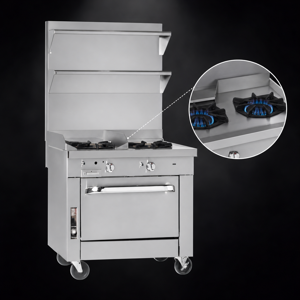 Two Open Burners