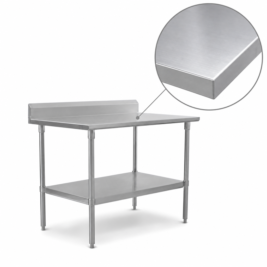 16-Gauge Stainless Steel Top