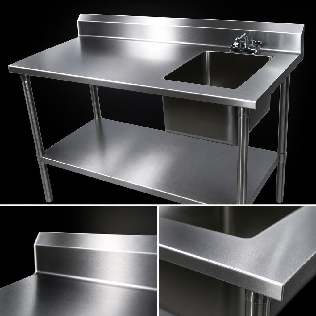 16-Gauge Stainless Steel Top