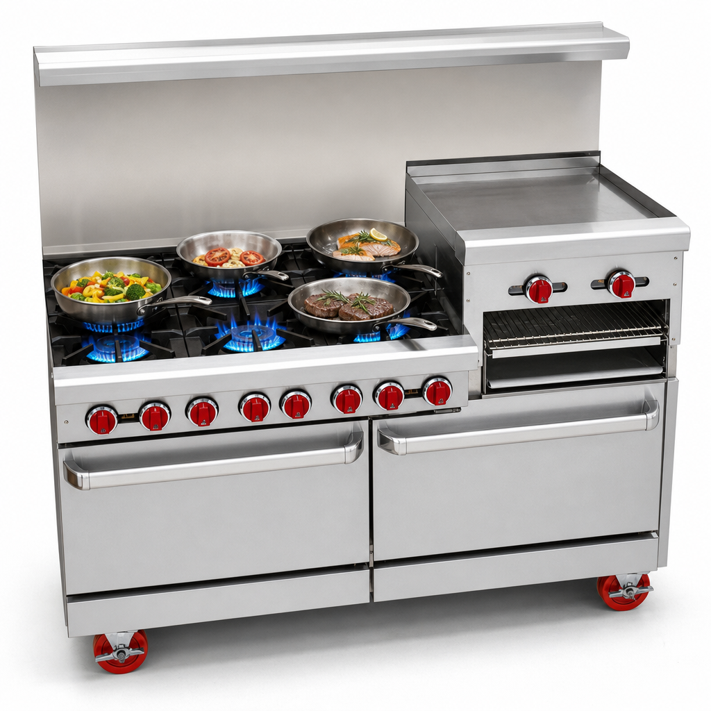 Four Open Burners