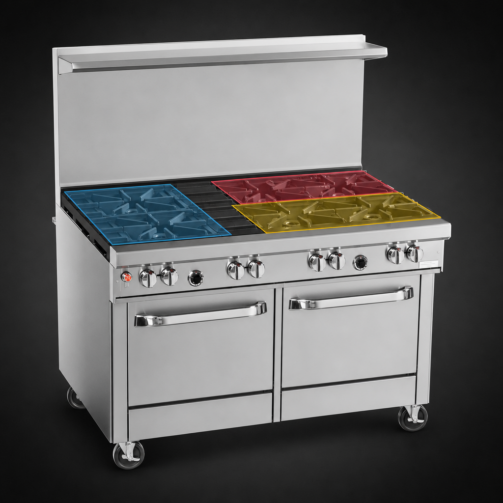 Seven-Burner Top Configuration