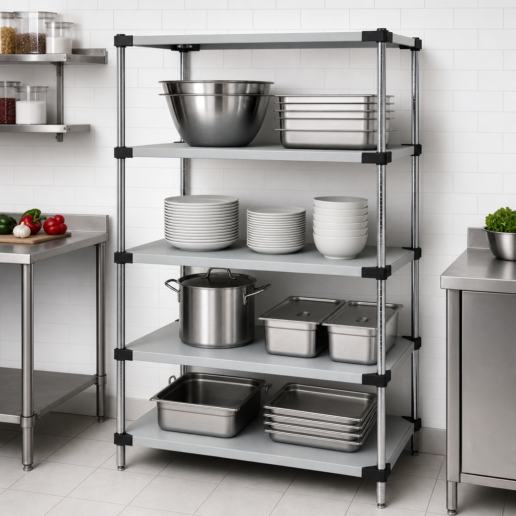 Four Solid Shelves