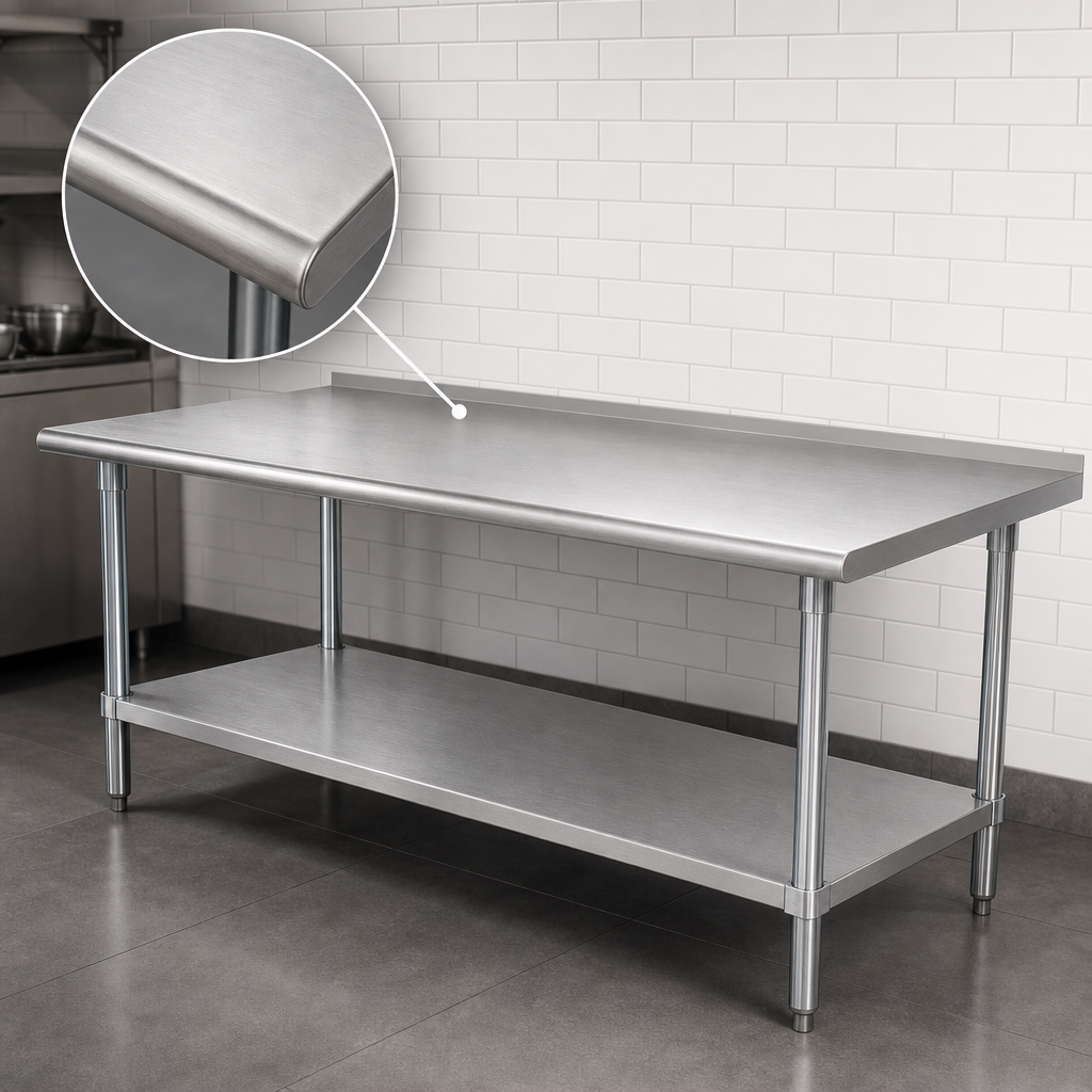 16-Gauge 304 Stainless Steel Top