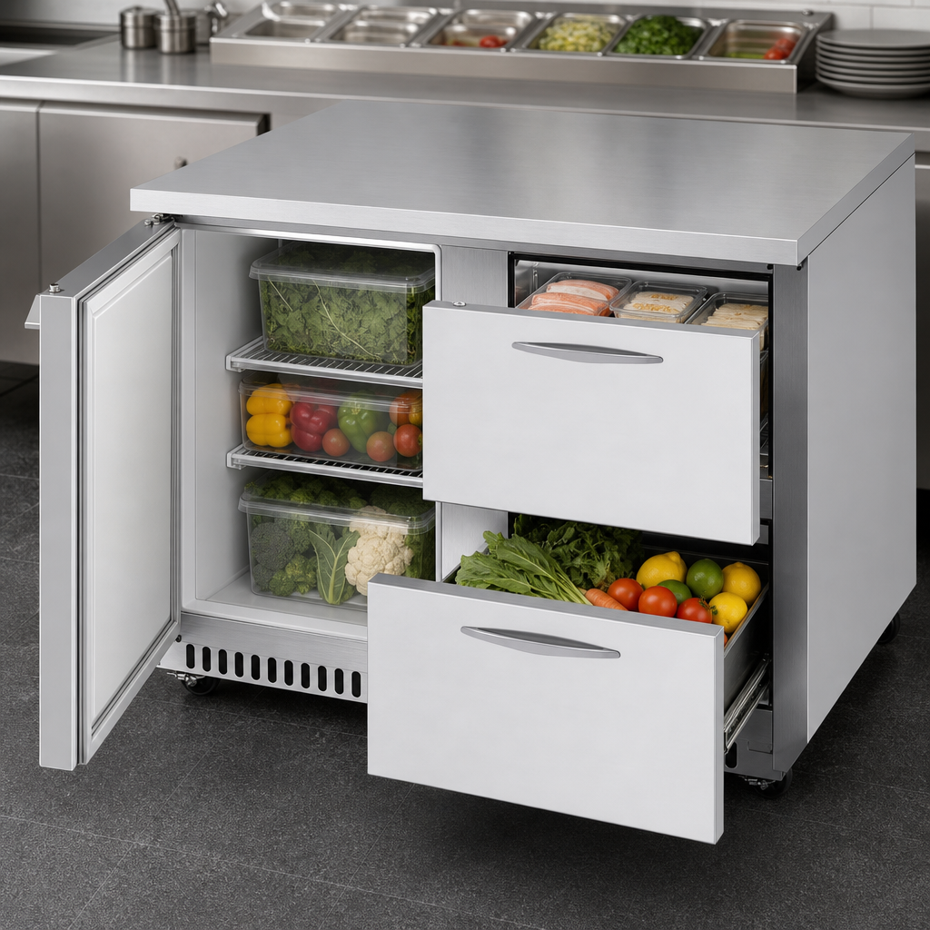 Mixed Door-and-Drawer Storage