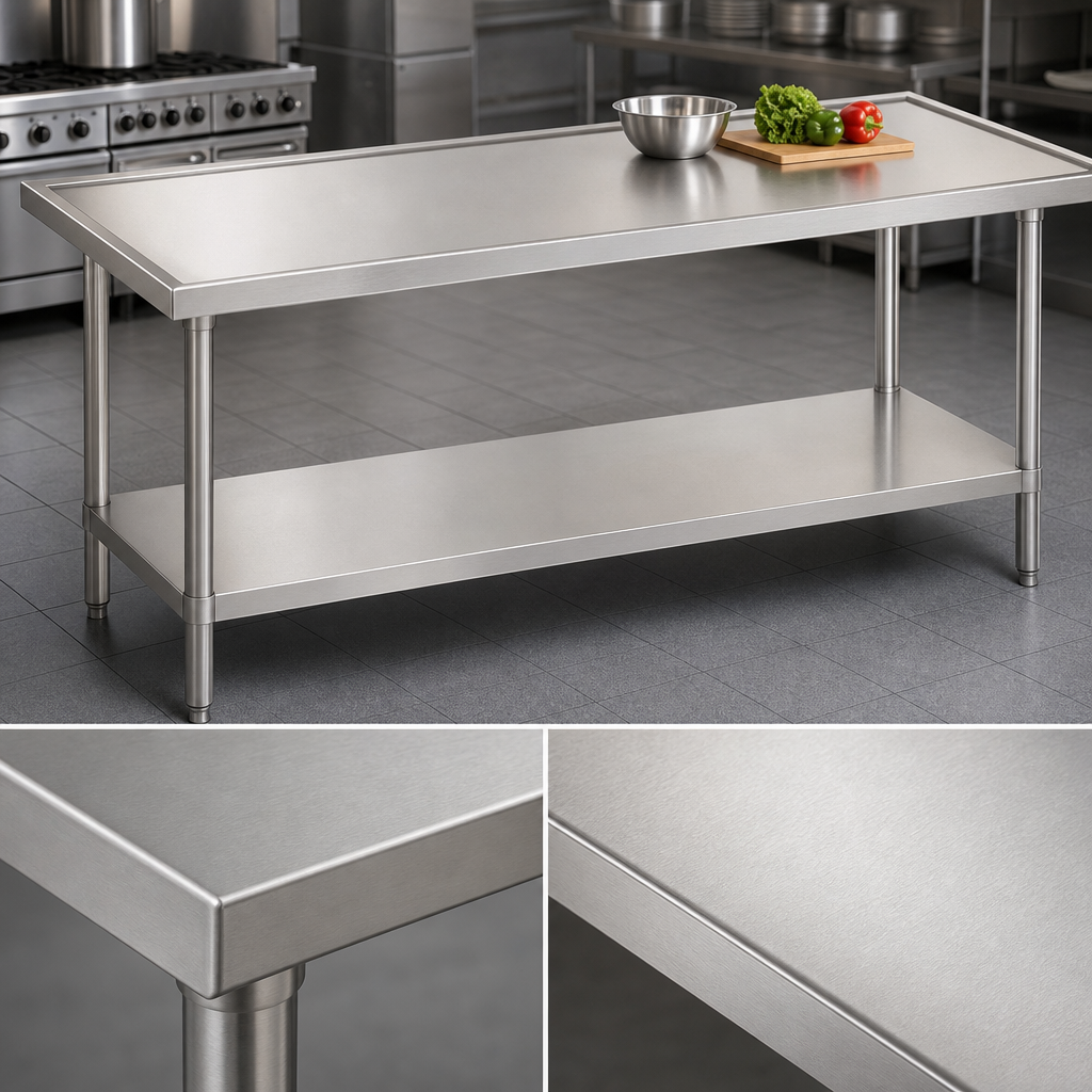 14 Gauge 304 Stainless Steel Top