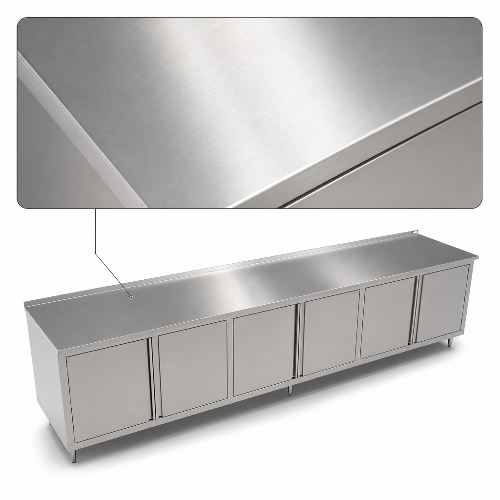 14-Gauge Type 300 Stainless Steel Top