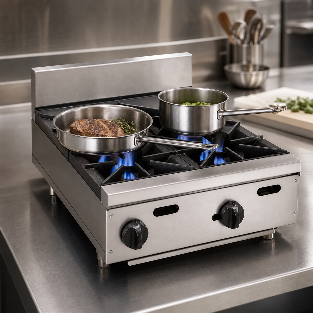 Two Open Burners