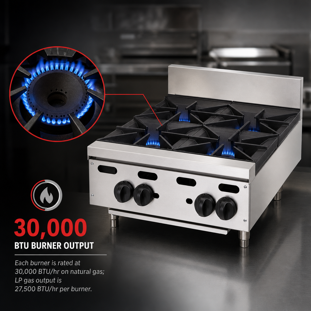 30,000 BTU Burner Output