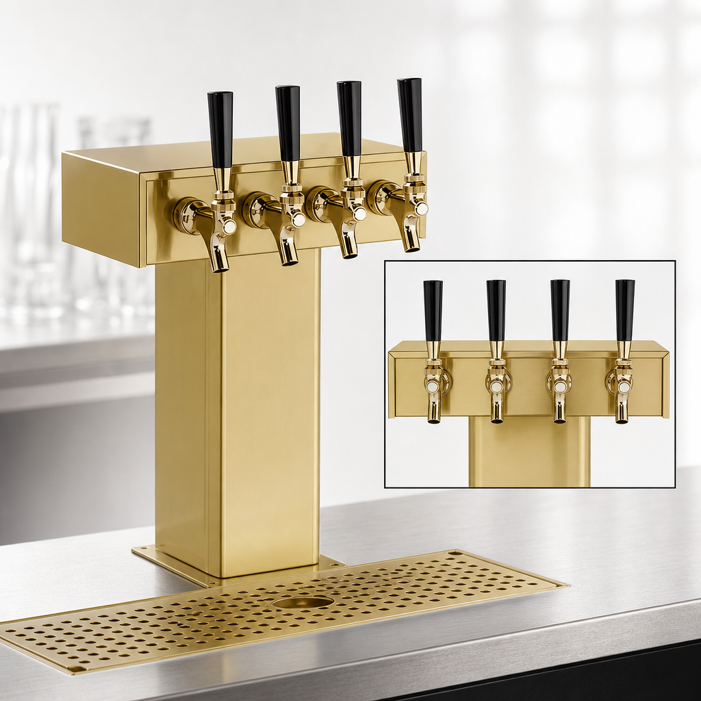4-Faucet Tee Tower