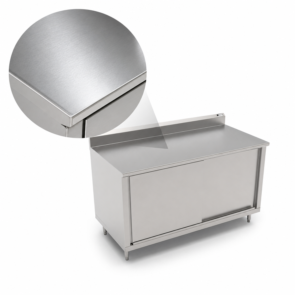 16-Gauge Stainless Steel Top