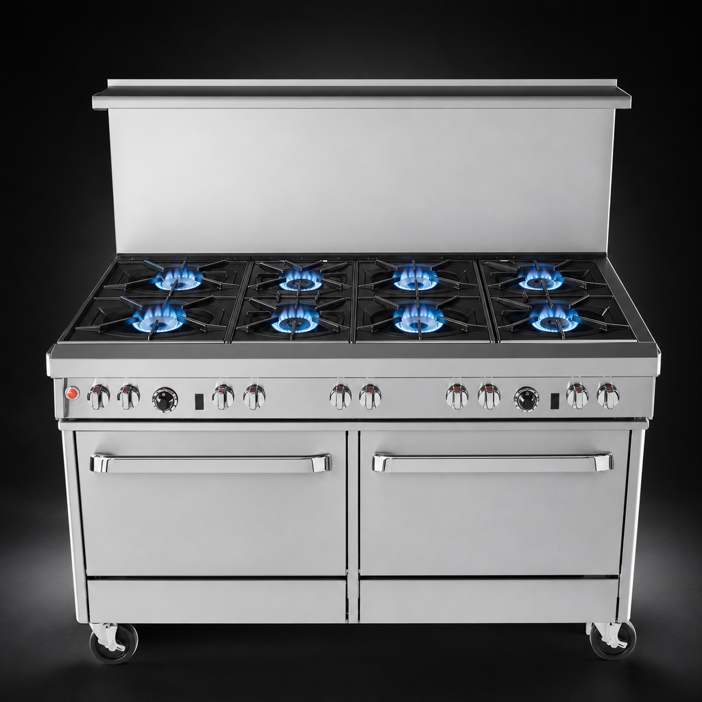 Nine Open Burners