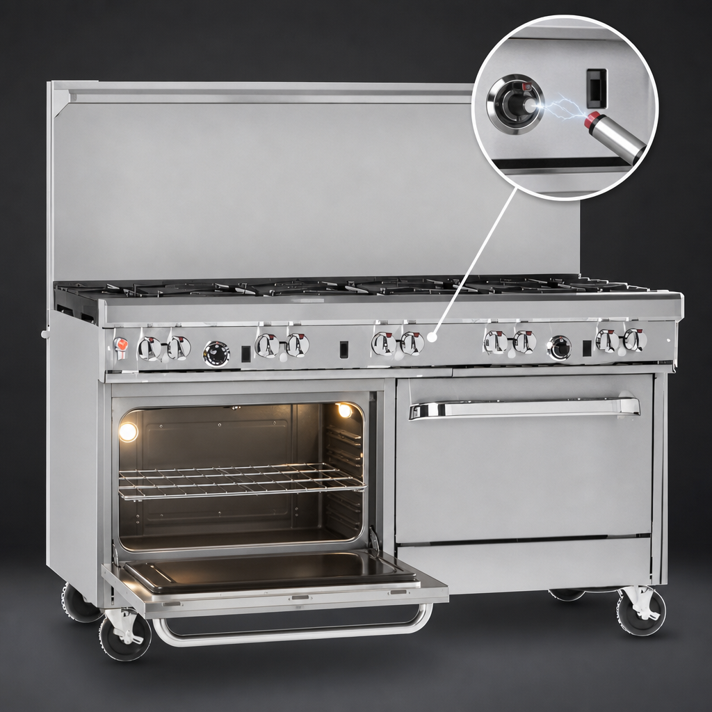 Standard Oven with Battery Spark Ignition