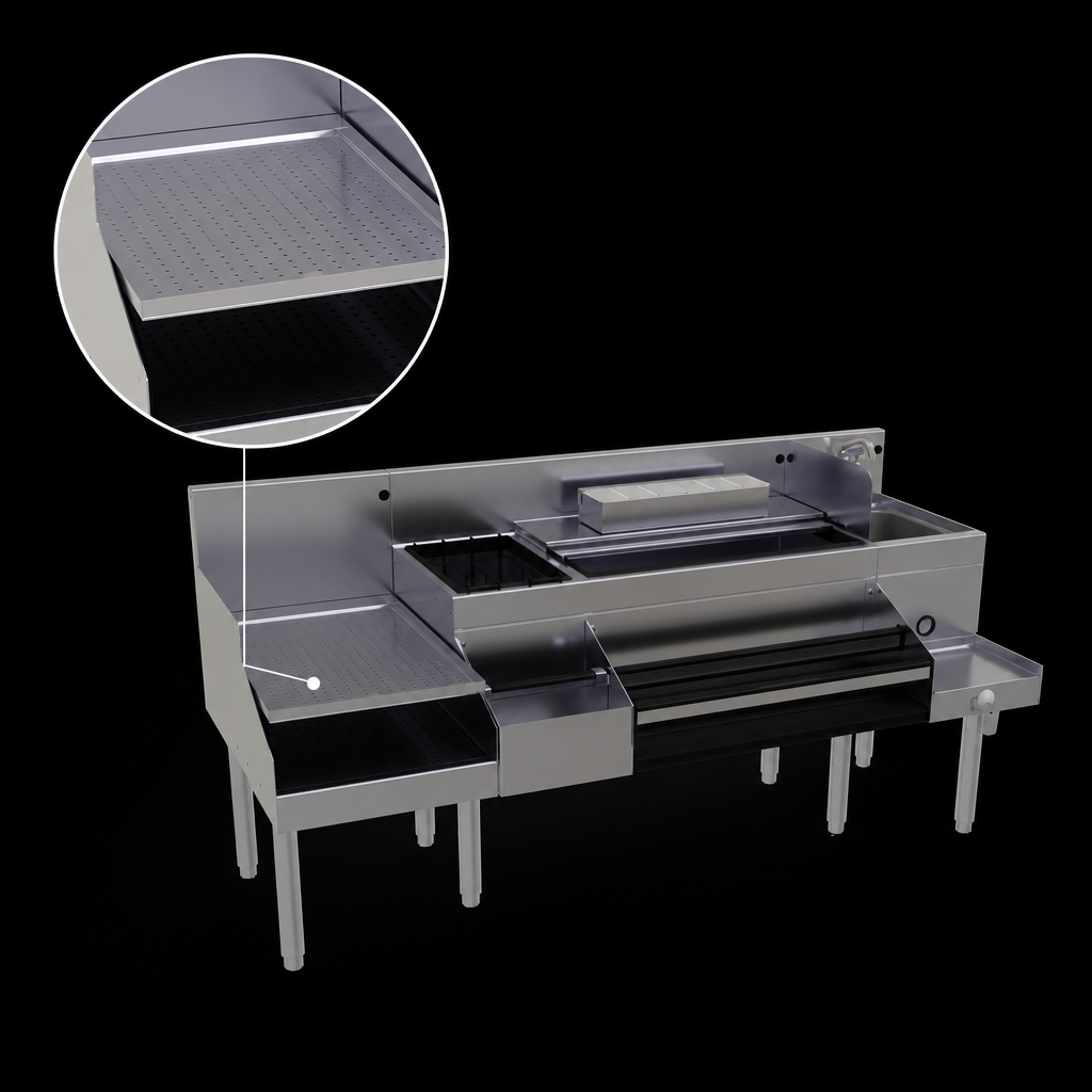 Recessed Drainboard