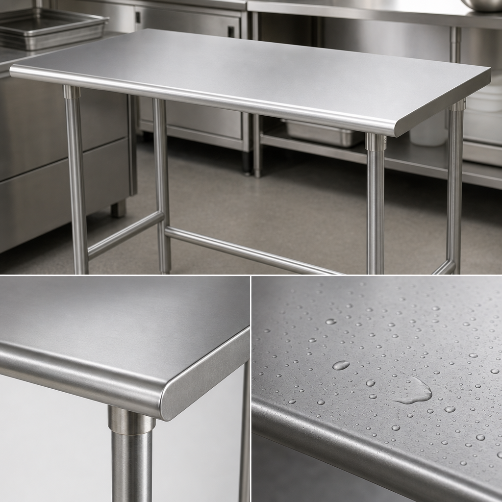 16 Gauge 304 Stainless Steel Top