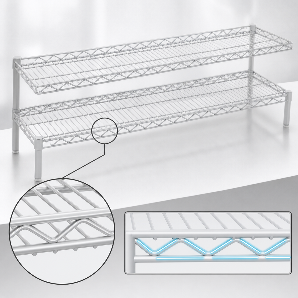 Patented QuadTruss Shelf