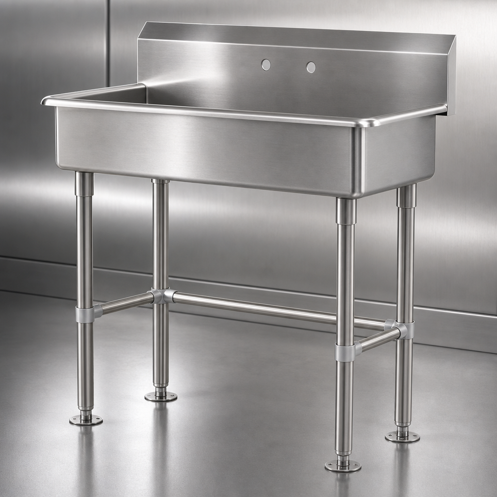 14-Gauge 304 Stainless Steel Construction