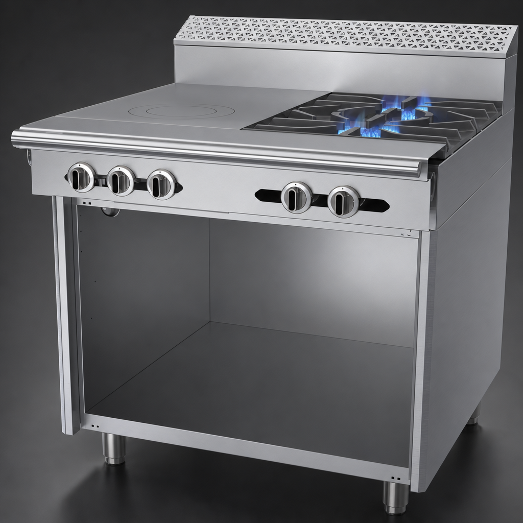 Two Open Burners