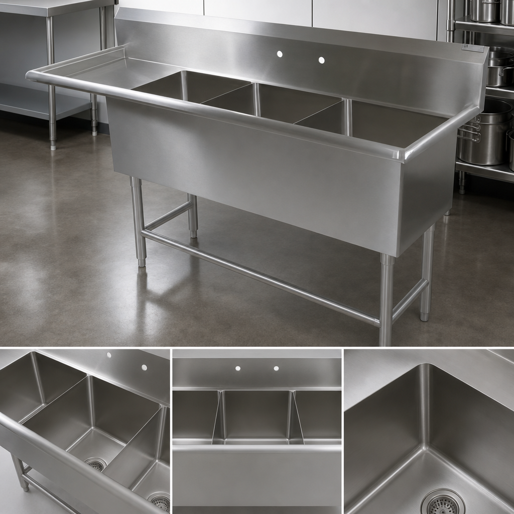 Three Compartment Sink