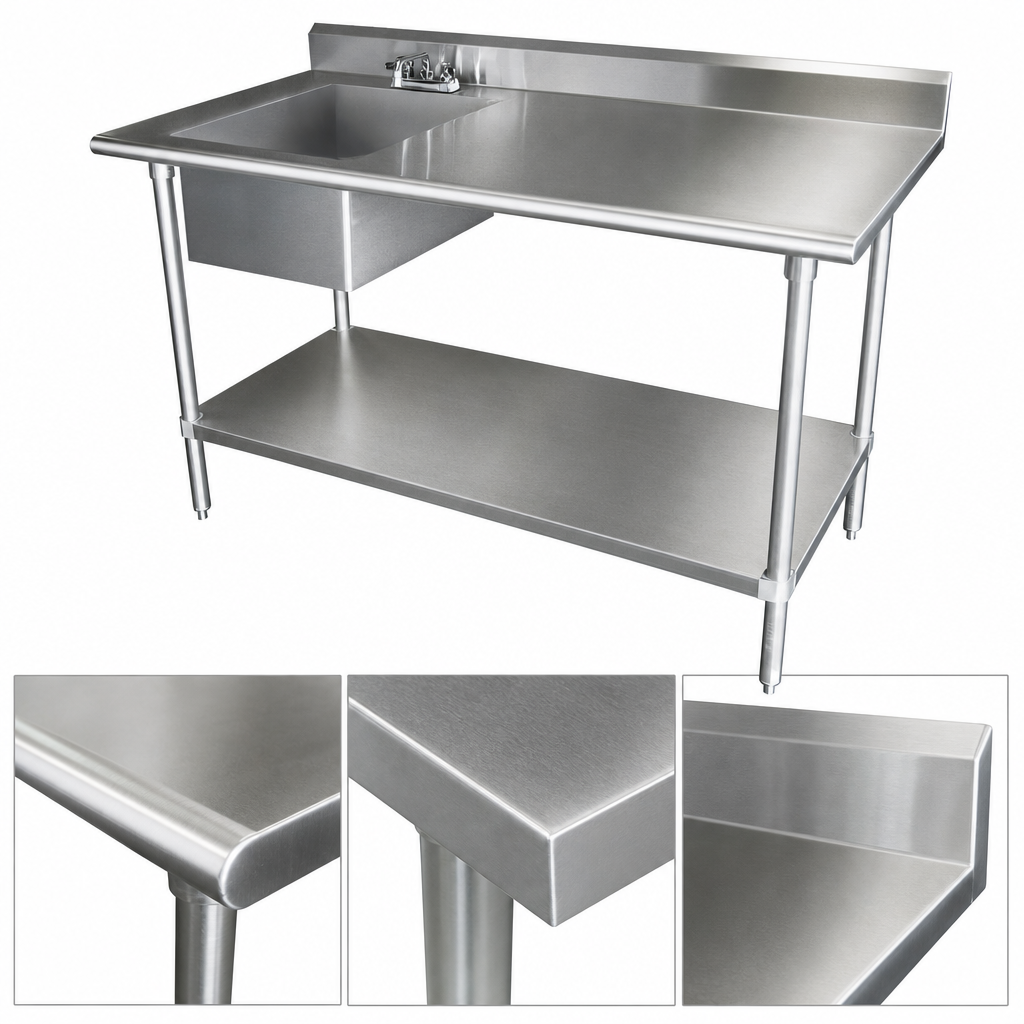 16-Gauge 430 Stainless Steel Top