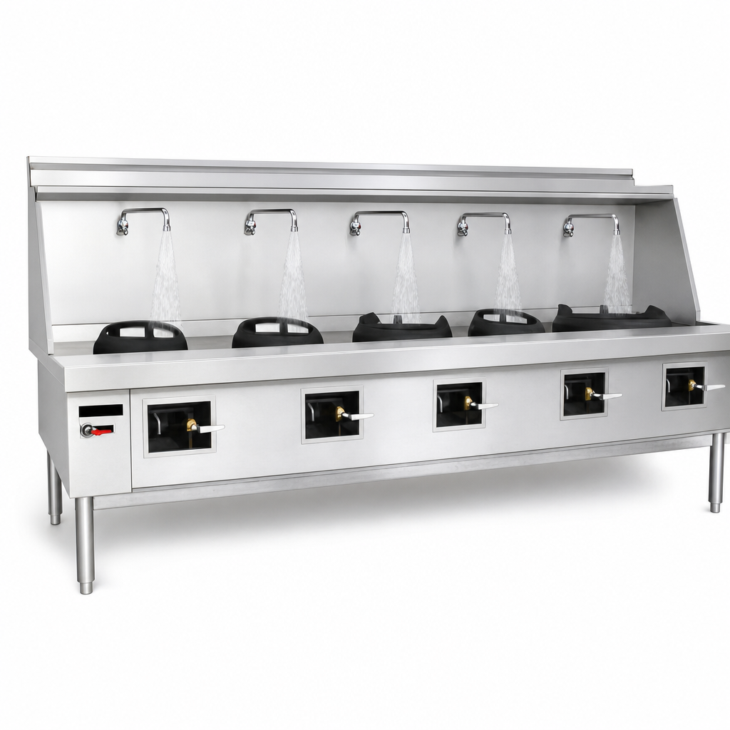 Five Swing Faucets