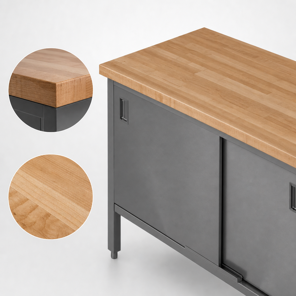 1-3/4-Inch Maple Flat Top