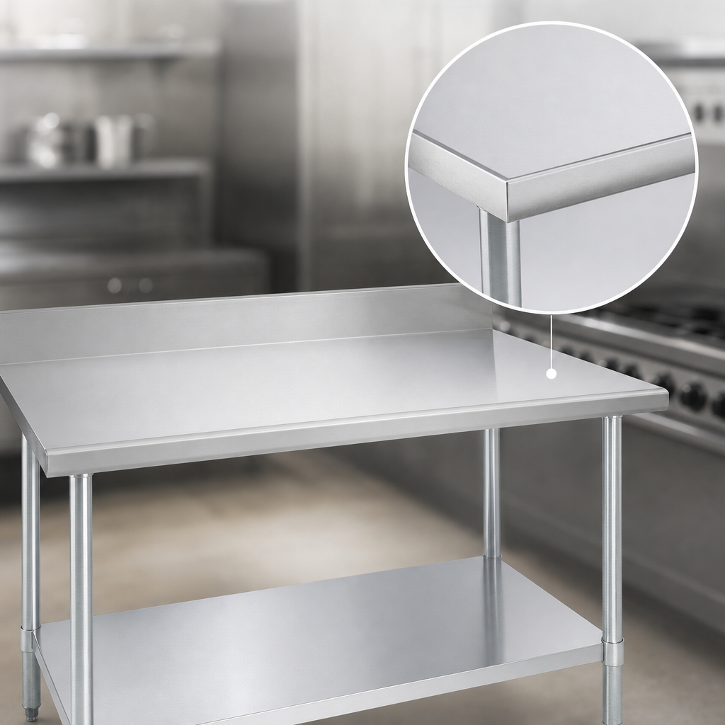 16-Gauge 300-Series Stainless Steel Top