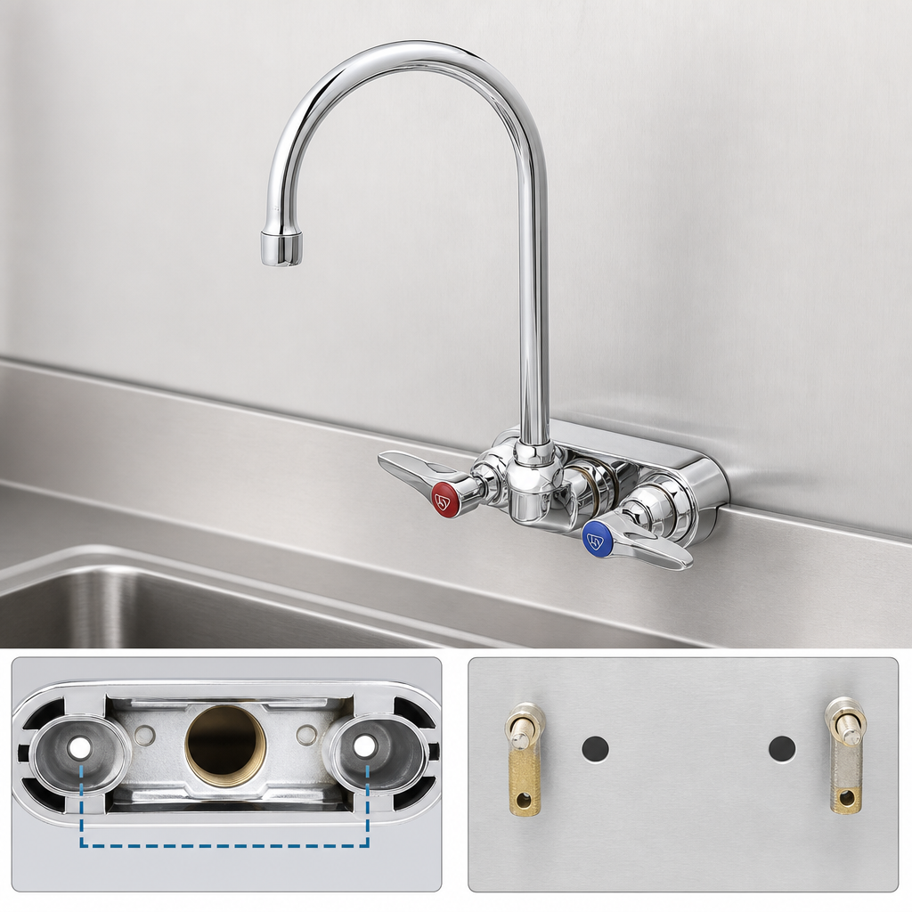 Wall-Mount 4-Inch Centers