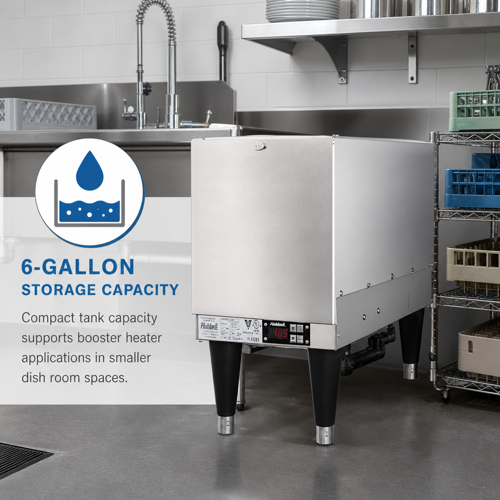 6-Gallon Storage Capacity