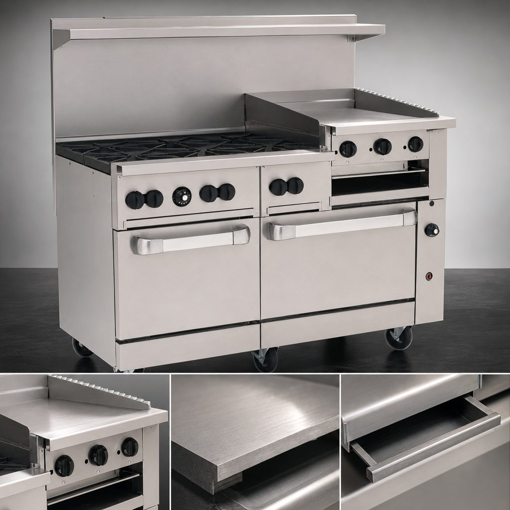 24-Inch Manual Griddle-Broiler