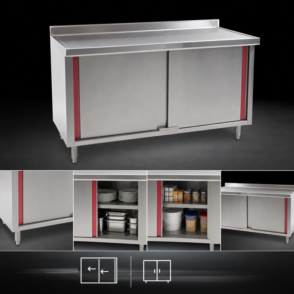 Cabinet Base with Sliding Doors