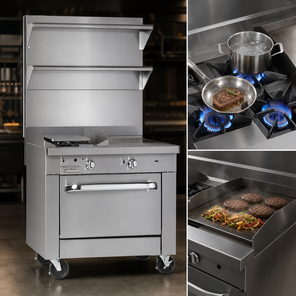 Two 45,000 BTU Open Burners