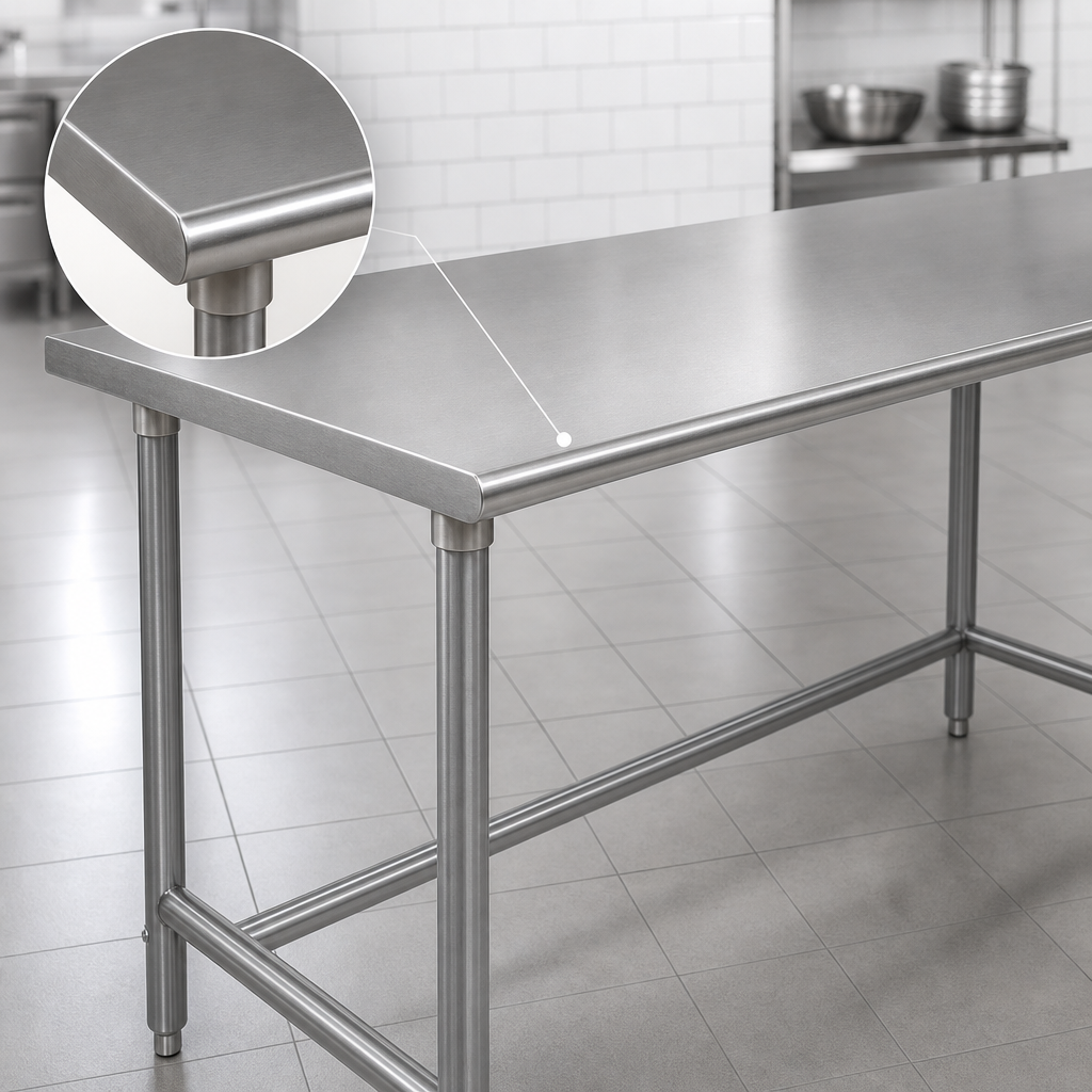 16-Gauge 304 Stainless Steel Top