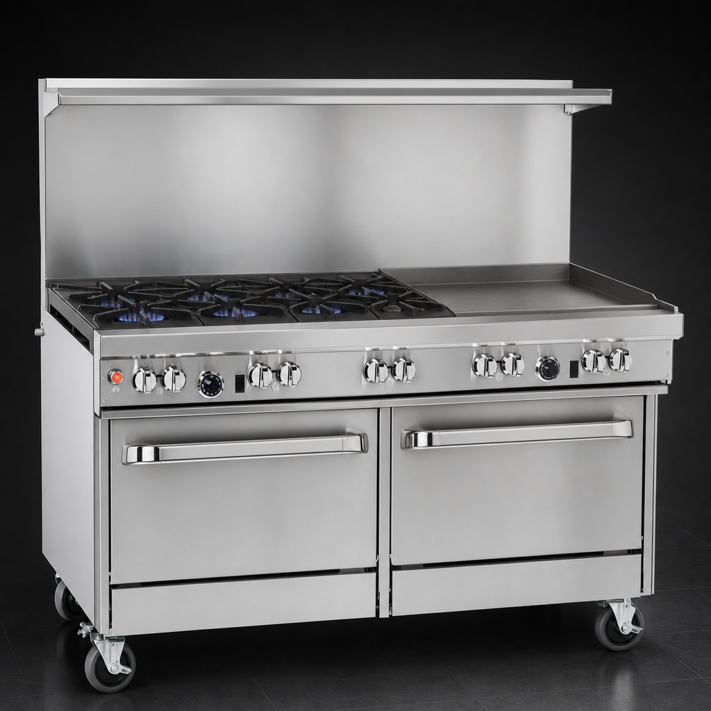 Open Burner and Griddle Top