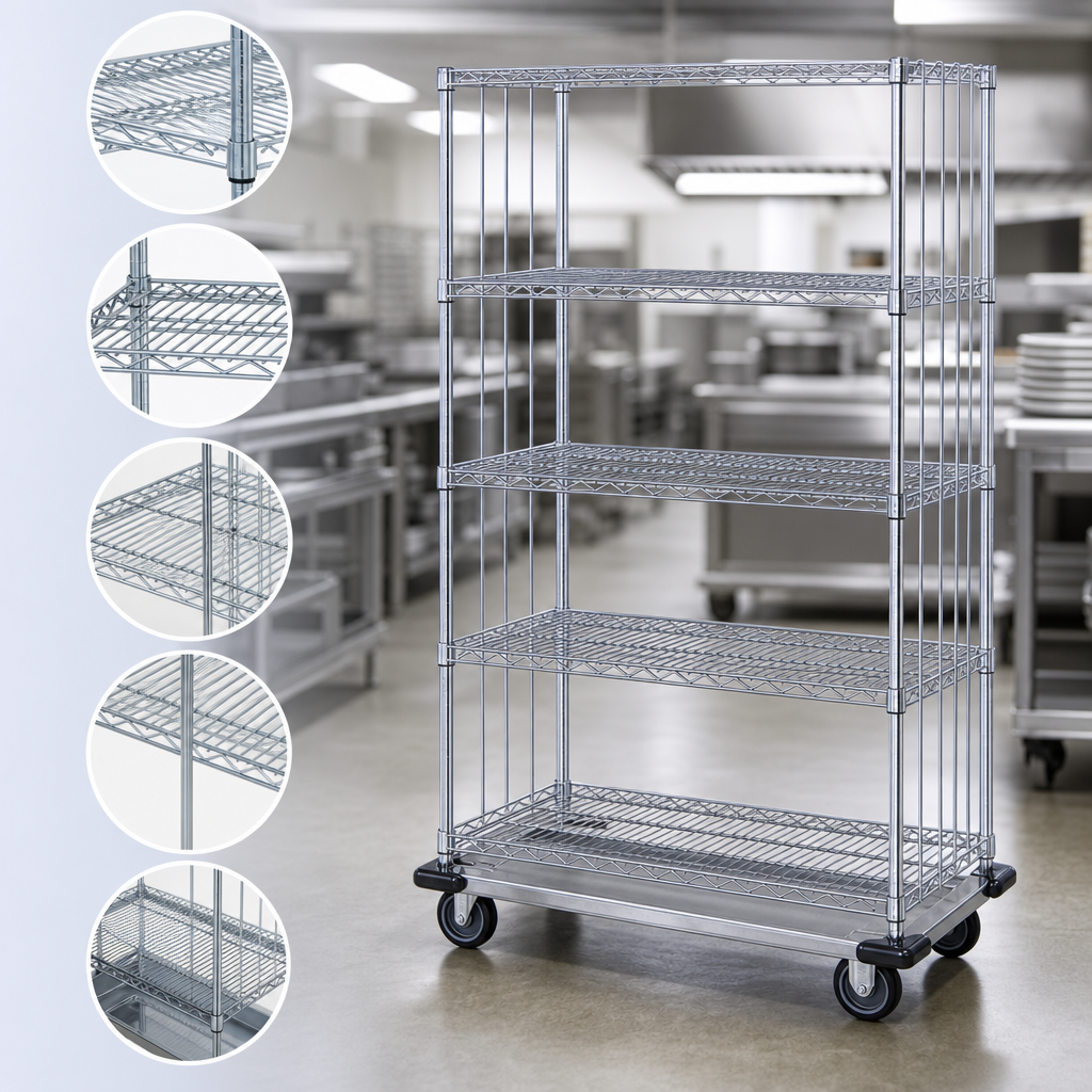 Five Wire Shelves