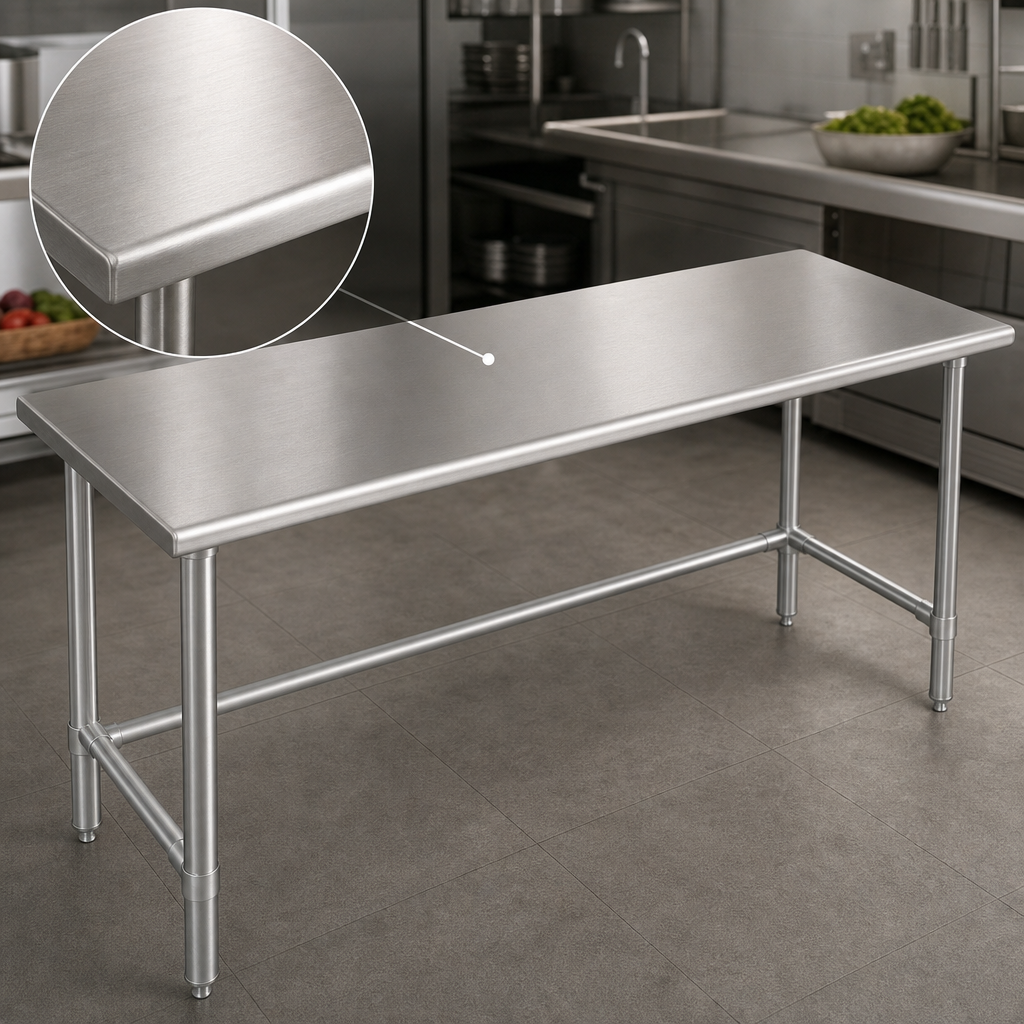 16-Gauge 304 Stainless Steel Top