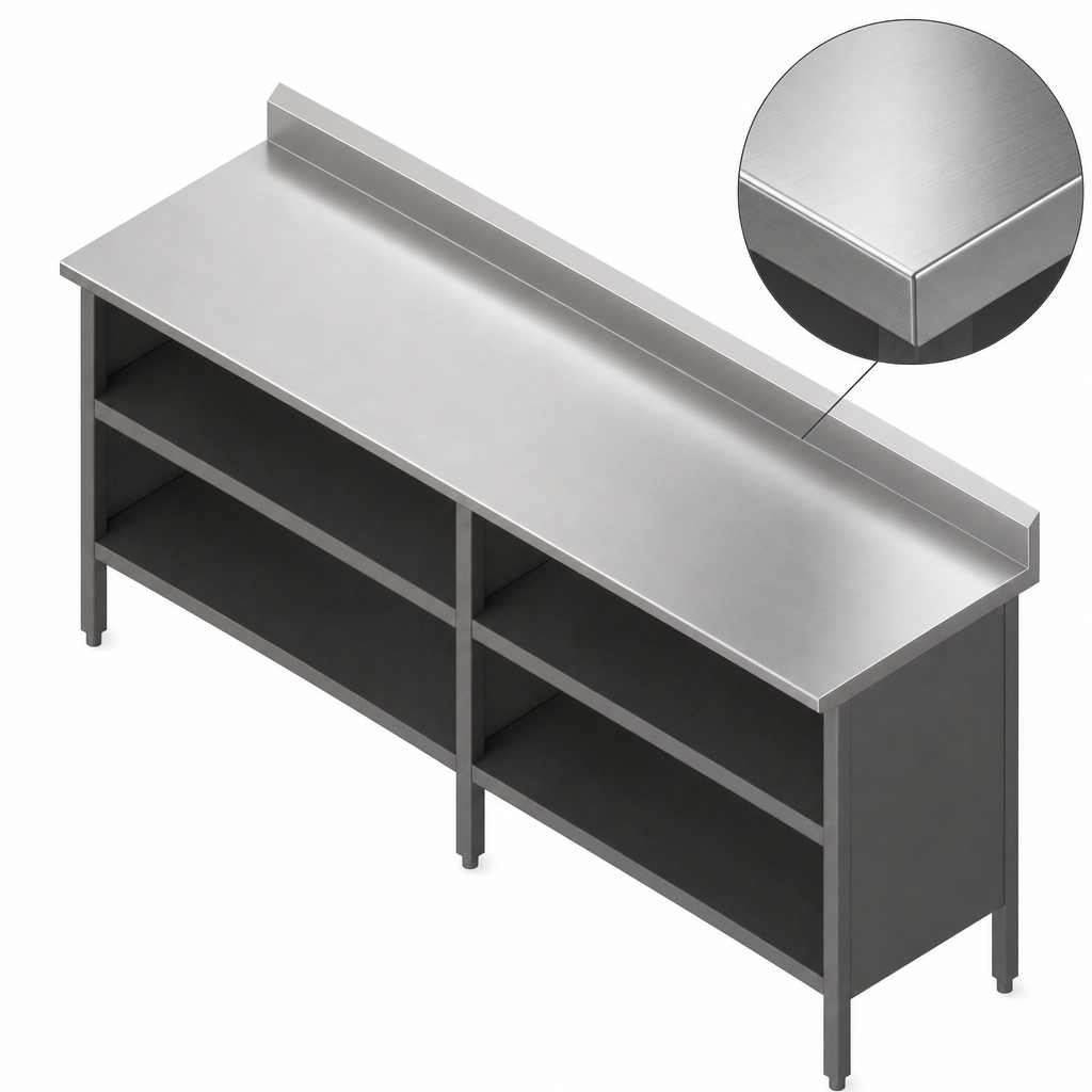 16-Gauge Stainless Steel Top