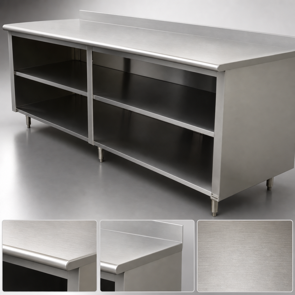 16-Gauge 304 Stainless Steel Top