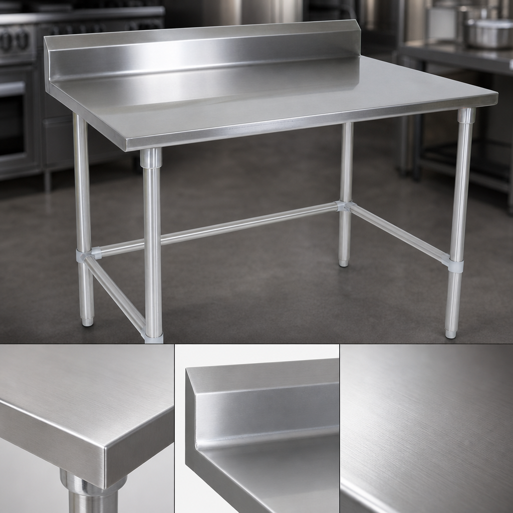 16-Gauge 300-Series Stainless Steel Top