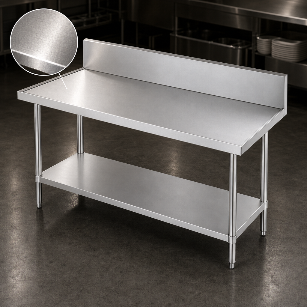 14-Gauge 304 Stainless Steel Top