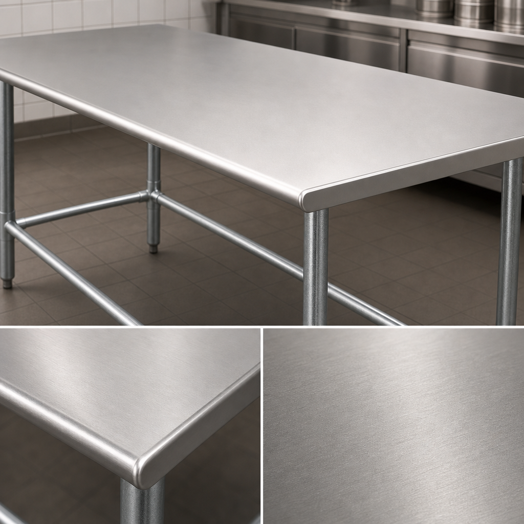 14-Gauge Type 304 Stainless Steel Top