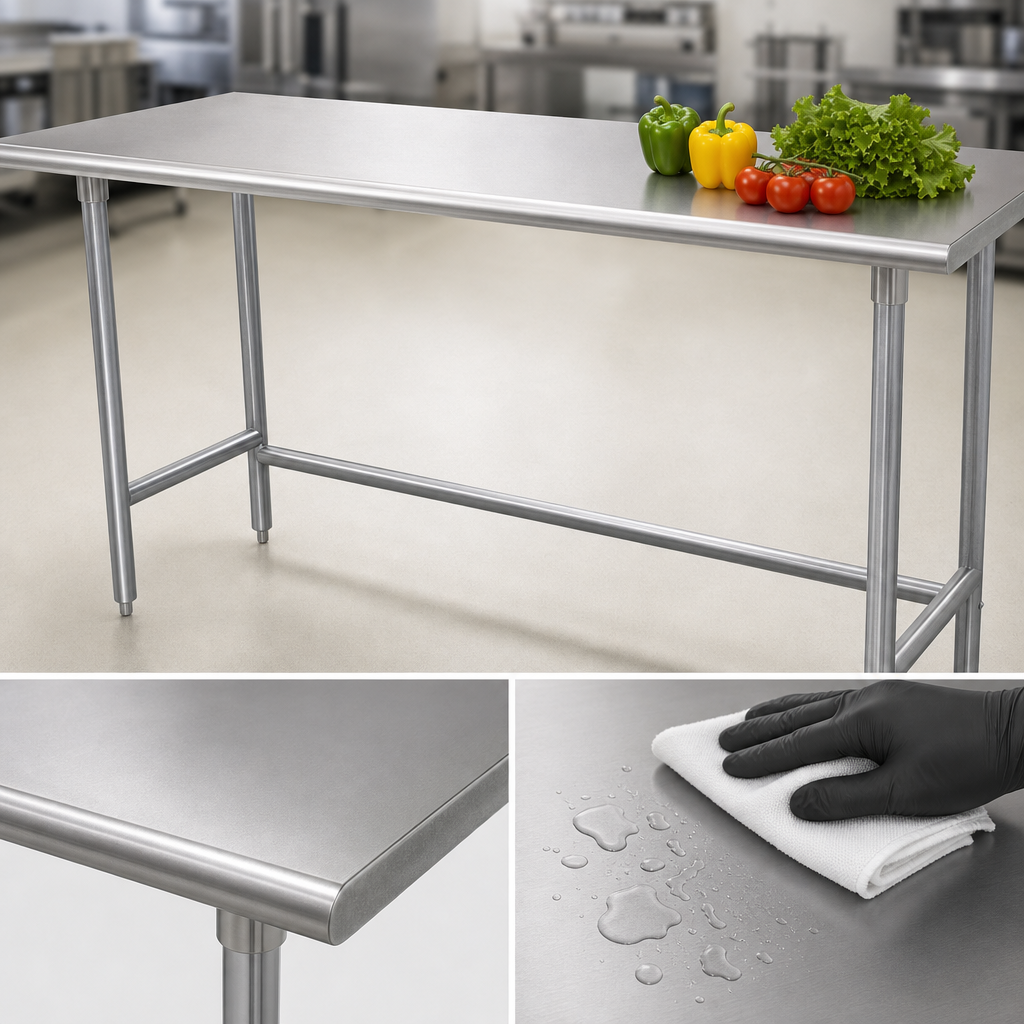 16 Gauge 304 Stainless Steel Top