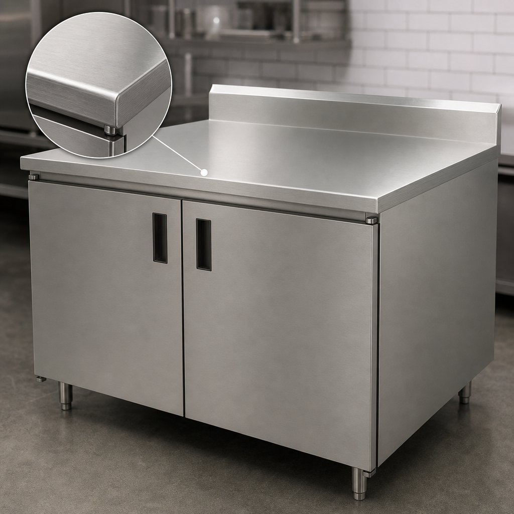 16-Gauge 304 Stainless Steel Top
