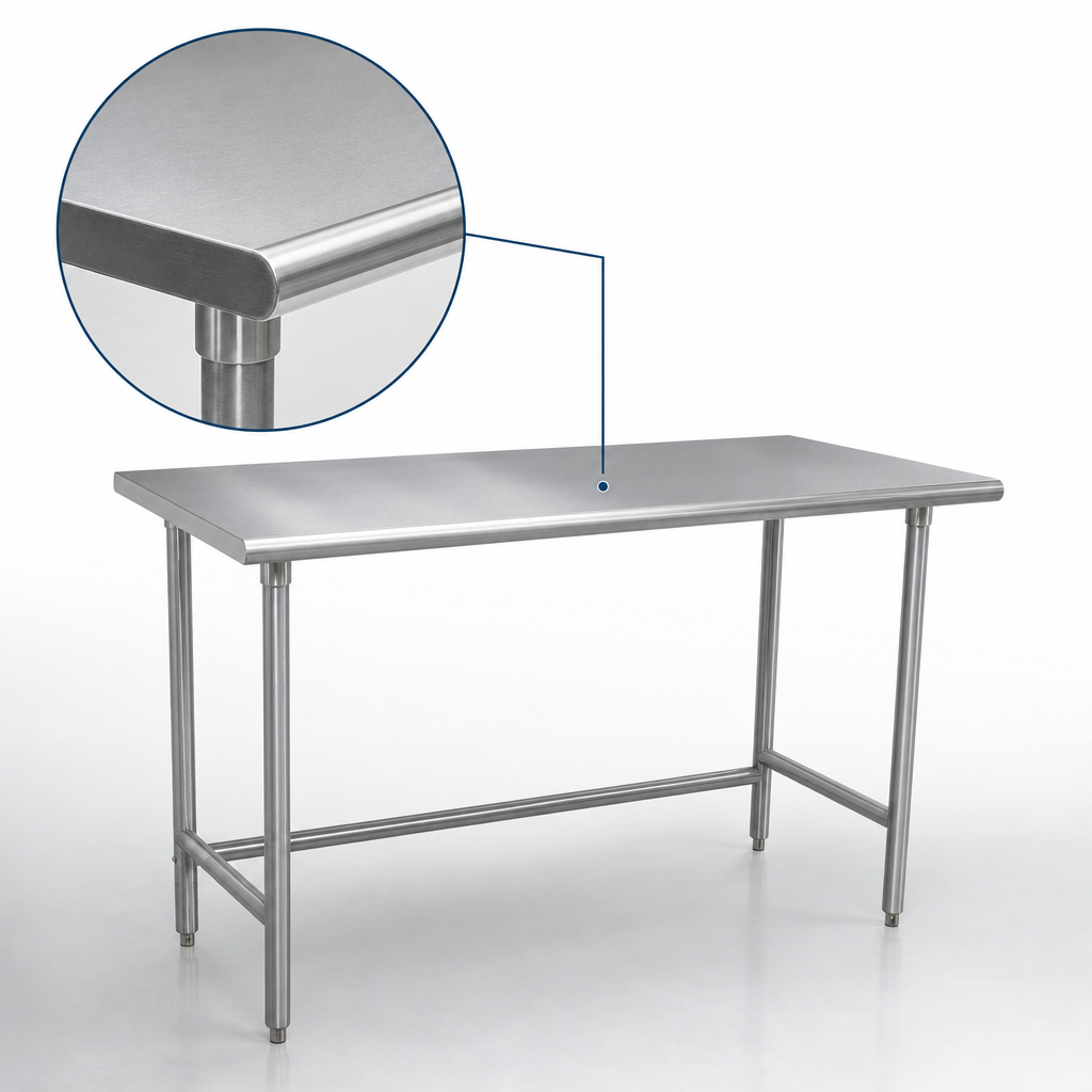 14-Gauge 304 Stainless Steel Top