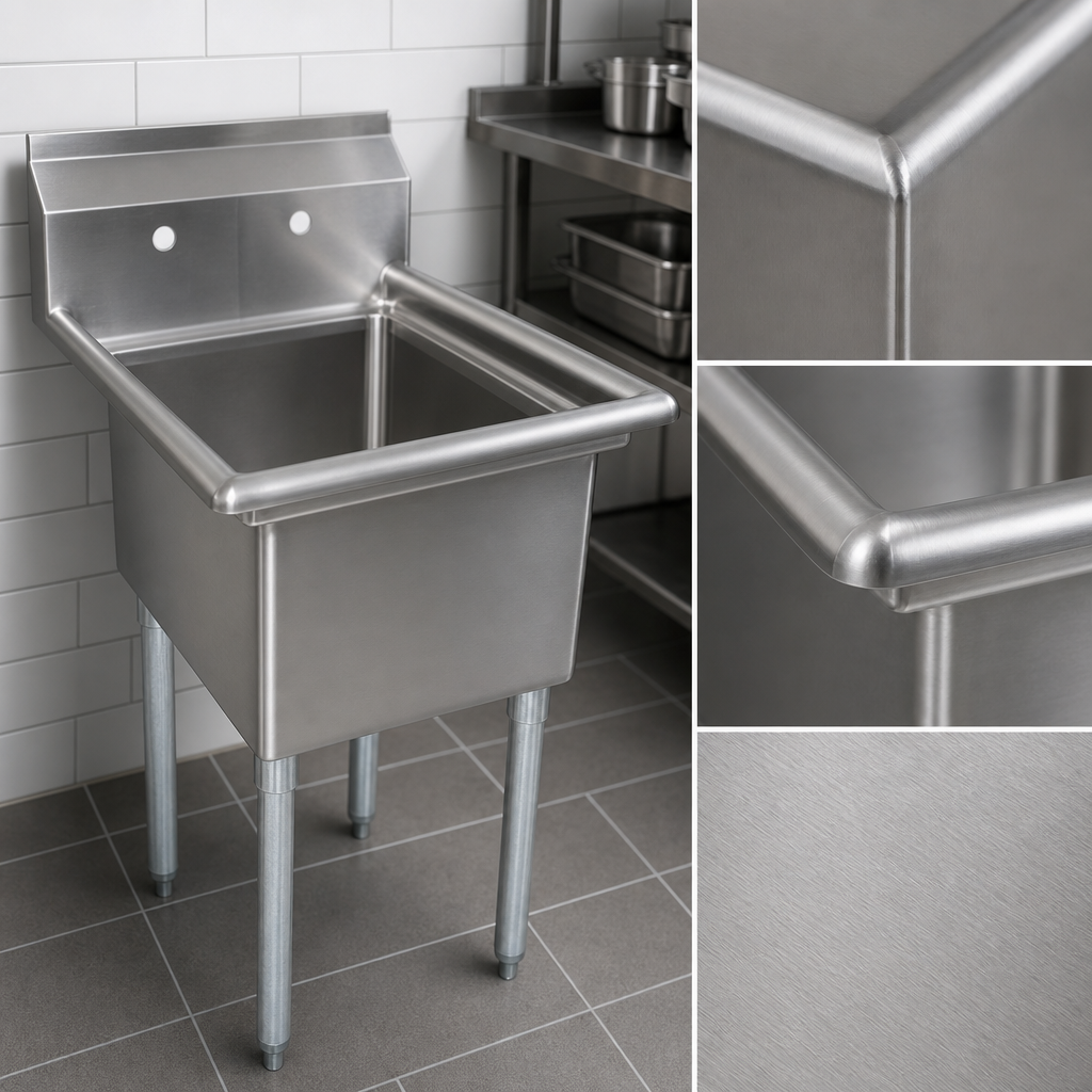 18-Gauge Type 300 Stainless Steel