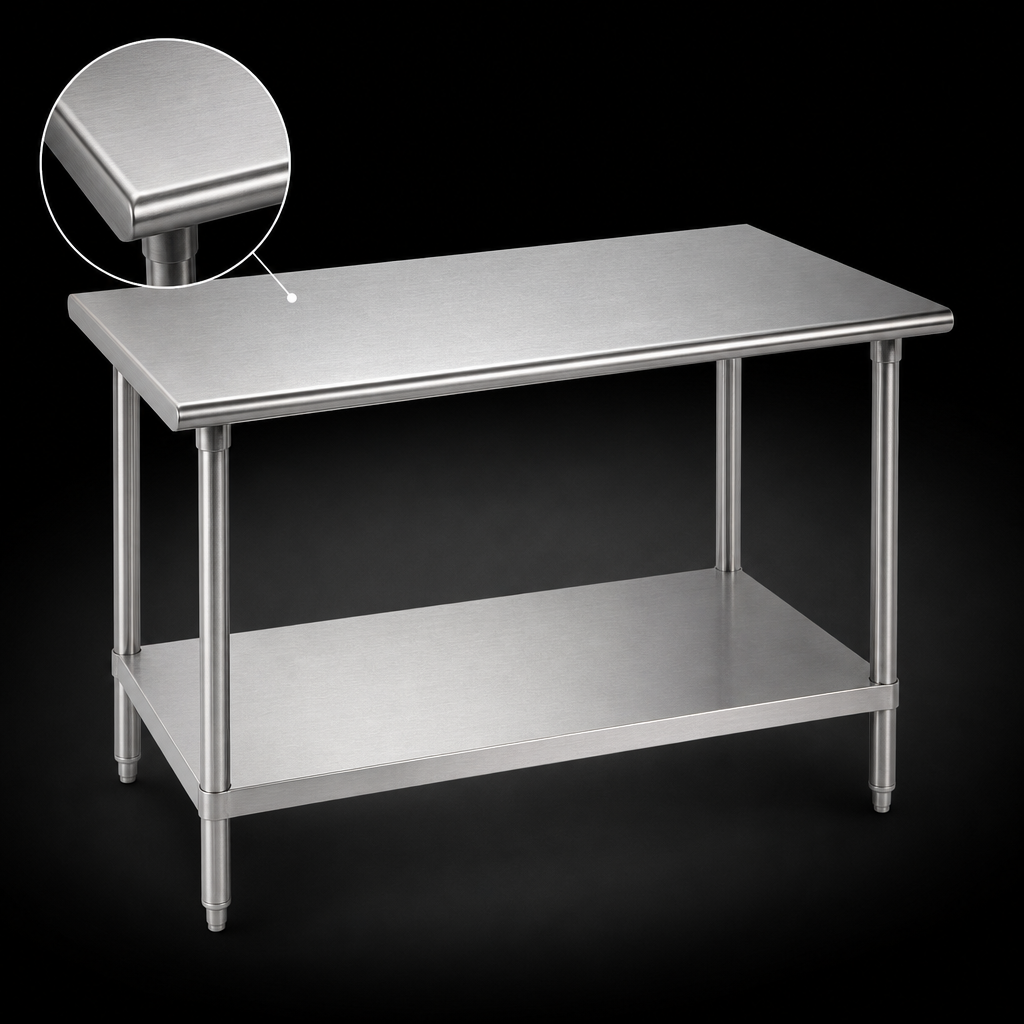 16 Gauge 304 Stainless Steel Top