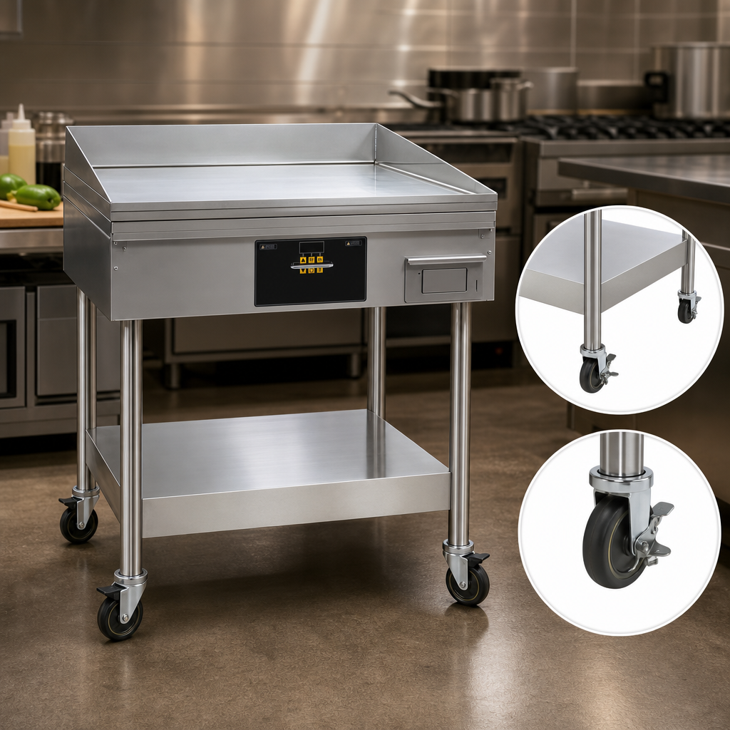 Includes Stand with Casters