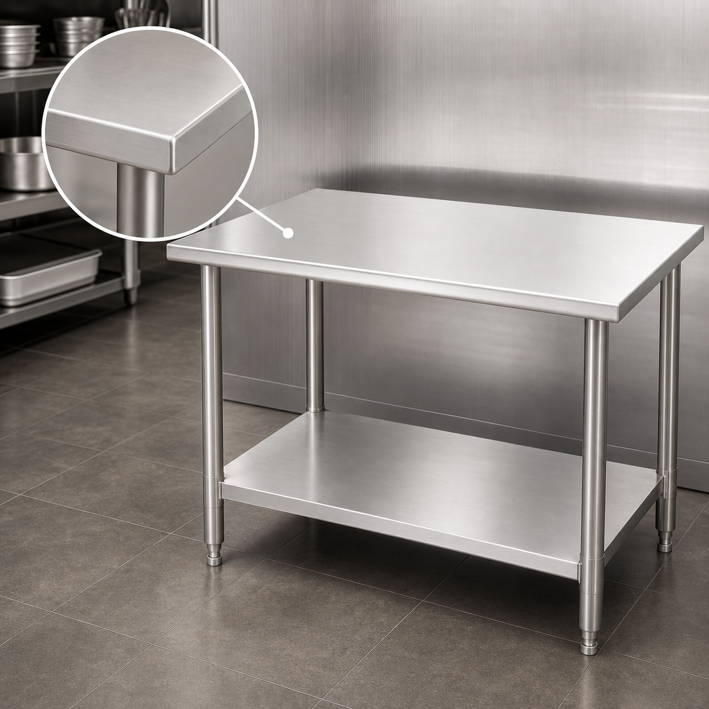 14-Gauge 300-Series Stainless Steel Top