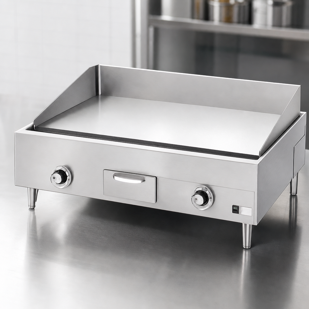 Smooth Polished Steel Griddle Plate