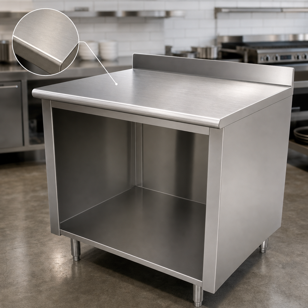 14-Gauge 304 Stainless Steel Top