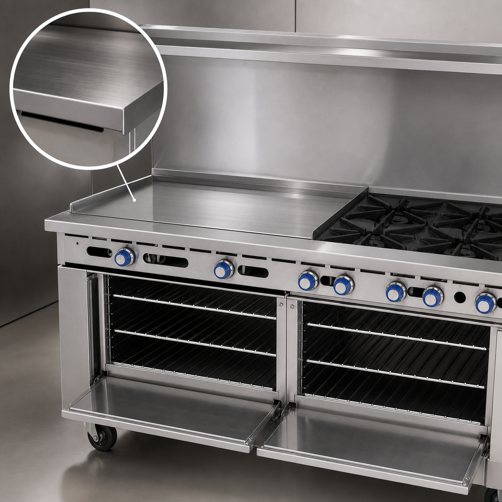 48-Inch Polished Steel Griddle